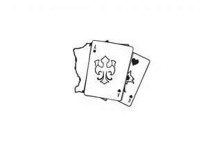 Poland symbol and poker cards Add casino money to it. tattoo idea
