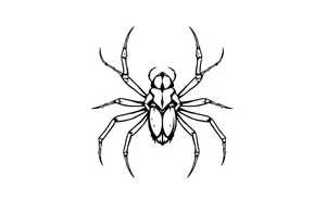 spider bug weird tattoo idea