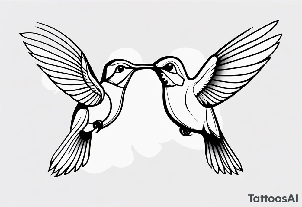 Hummingbird small tattoo idea