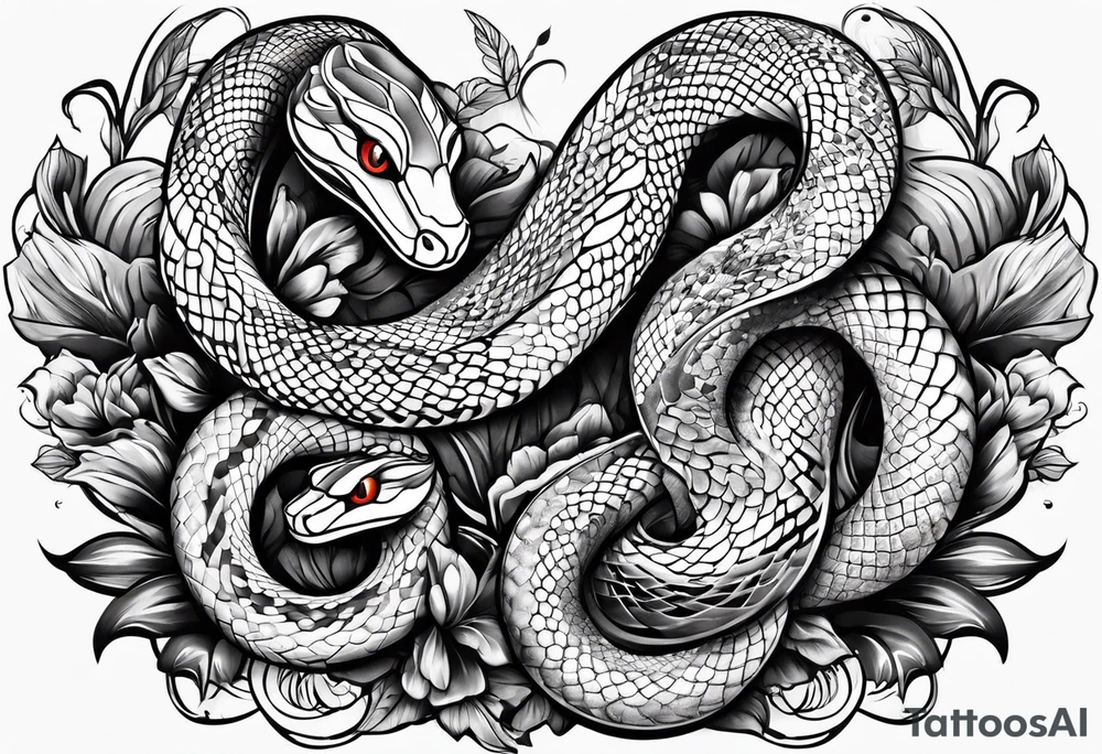 snakes tattoo idea