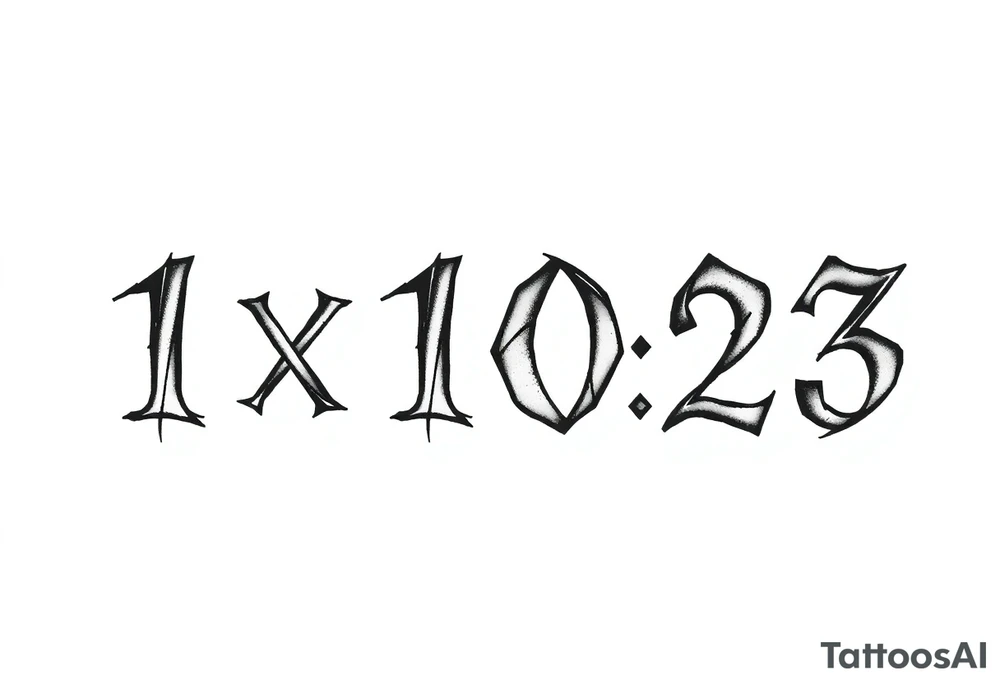 1x10^23 tattoo idea
