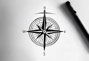 Nautical compass
Waves
Anchor small birds tattoo idea