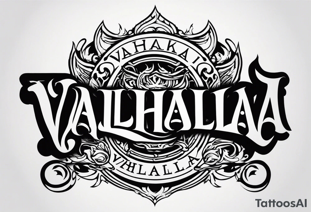 Valhalla fire tattoo idea
