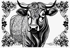 Fat cow tattoo idea