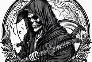 grim reaper tattoo idea