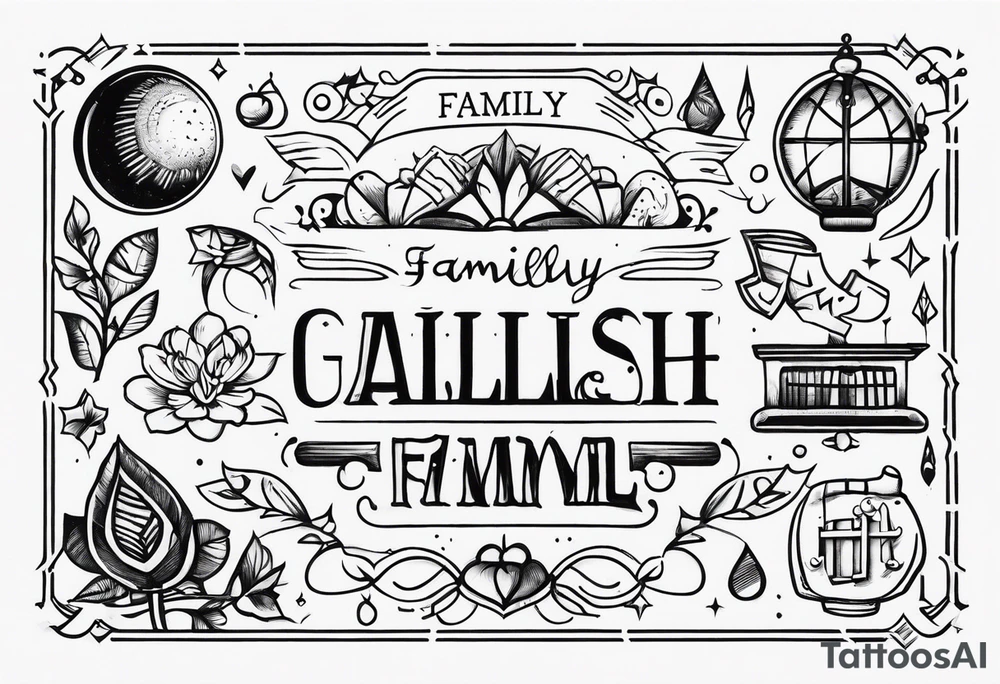 family font tattoo idea