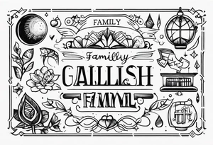 family font tattoo idea
