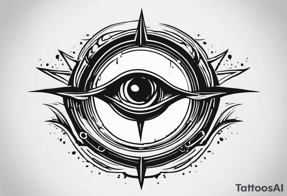 Hellsing bleeding tear eye logo tattoo tattoo idea