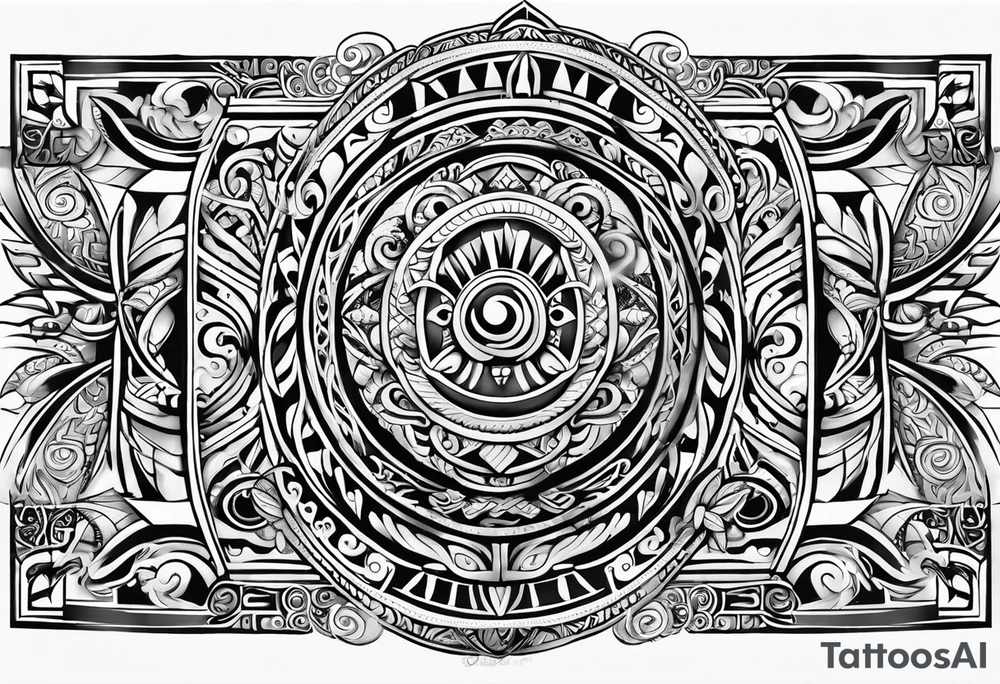 maori tattoo that represents family for shoulder and arm tattoo idea