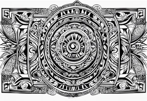 maori tattoo that represents family for shoulder and arm tattoo idea