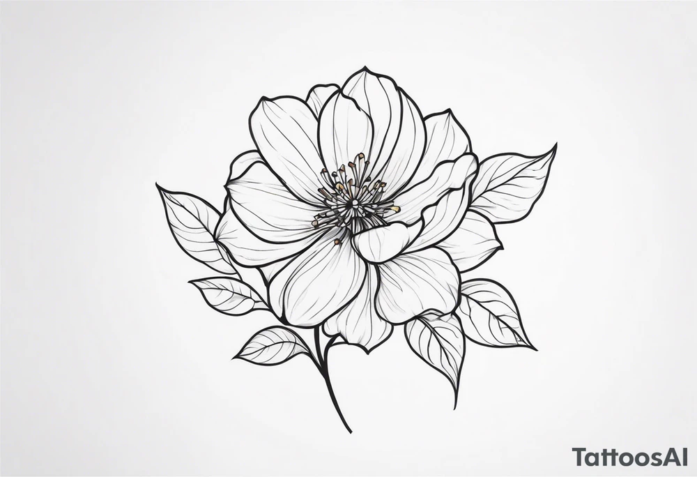 small delicate flower tattoo tattoo idea