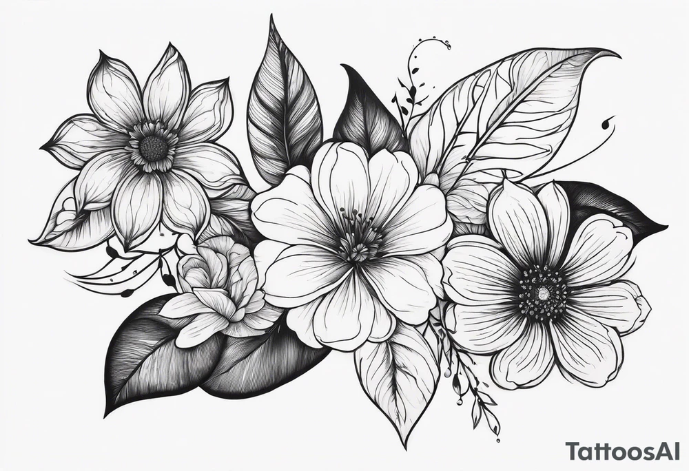 Flower tattoo idea
