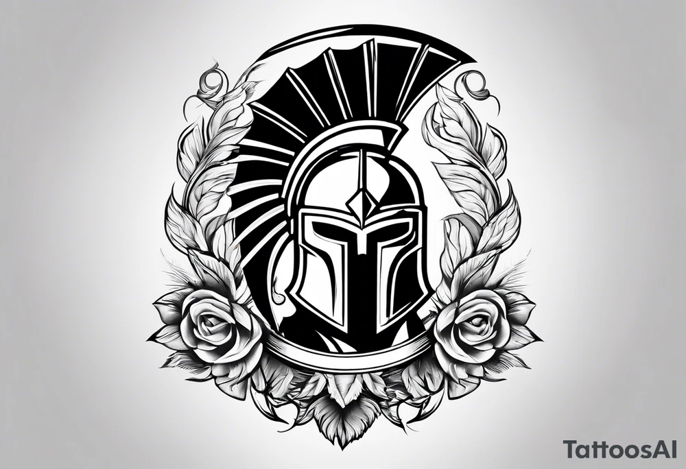 Spartan crest tattoo idea