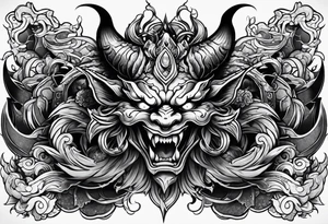 japanese demon tattoo idea tattoo idea