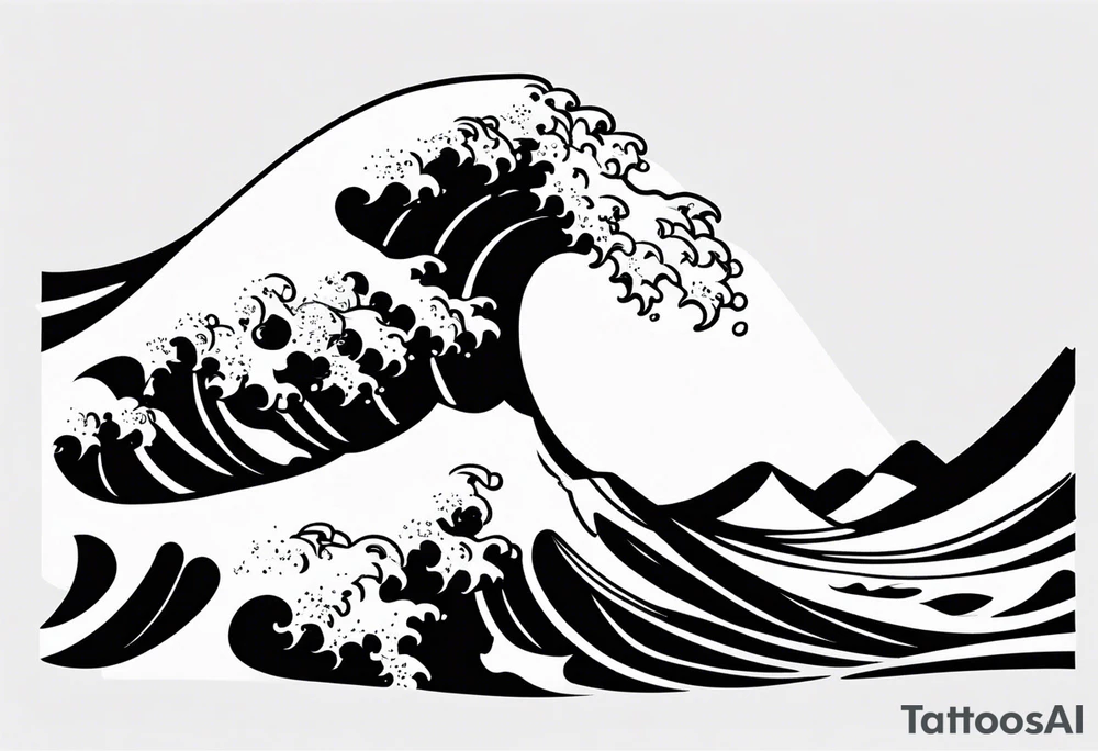 wave emoji tattoo tattoo idea