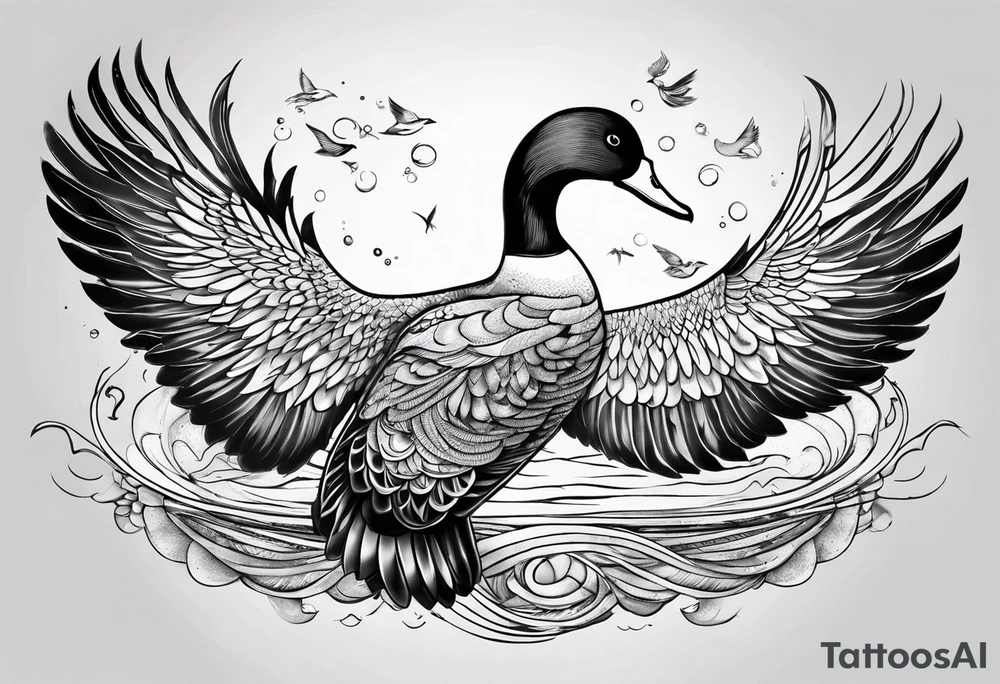 detetive com um pato tattoo idea