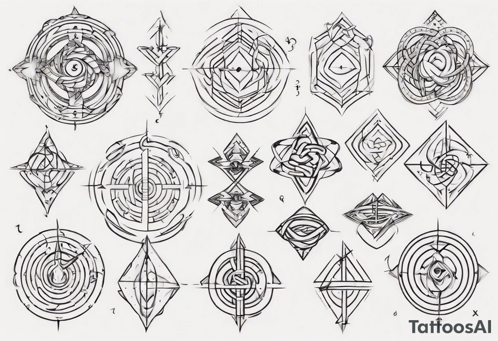 The mathematical 6,1 prime knot  that is cute, shape it like a friendship graph tattoo idea