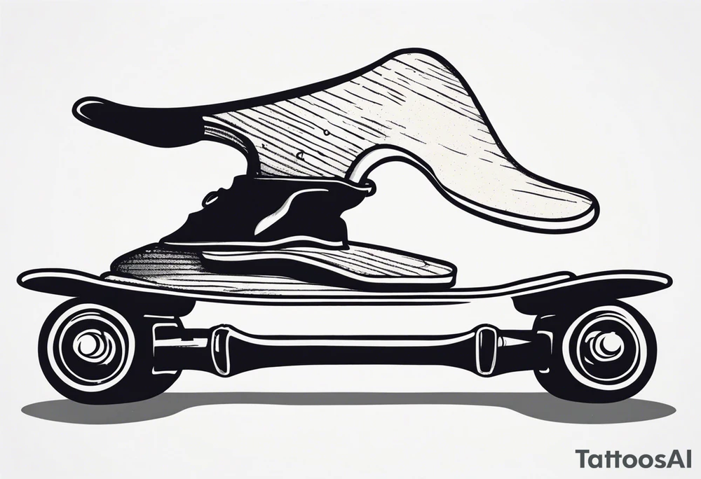 Something with a skateboard tattoo idea