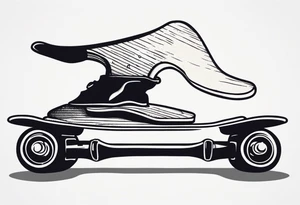 Something with a skateboard tattoo idea