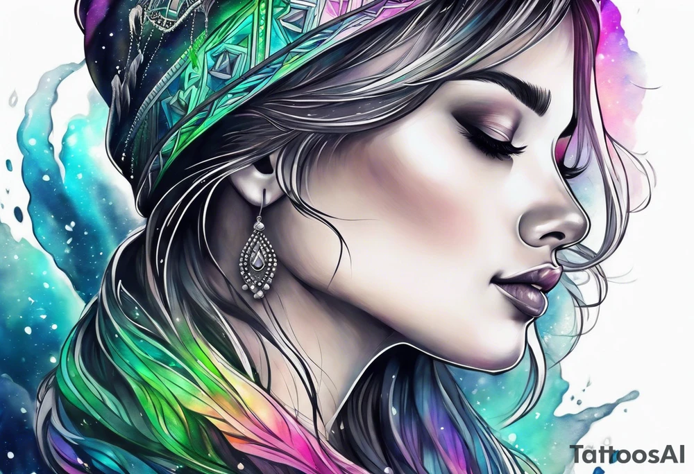 Northern lights tattoo idea