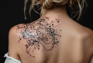 full back tattoo with body contouring tattoo idea