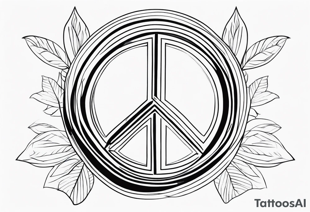 mindfulness peace tattoo idea