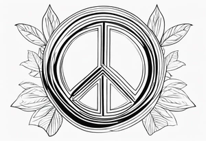 mindfulness peace tattoo idea