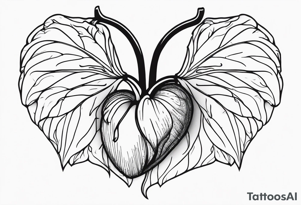 Bleeding heart tattoo idea