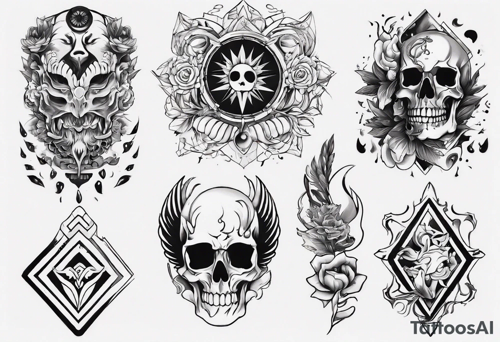 Мужской рукав tattoo idea