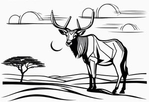 african sahara tattoo idea