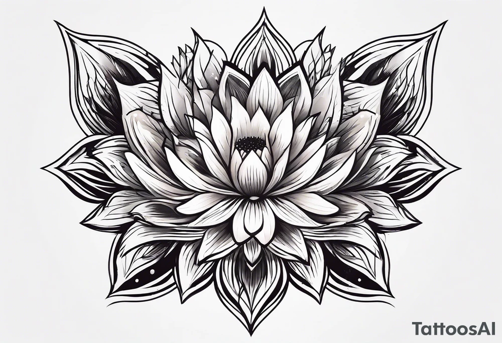strength aster love mother tattoo idea