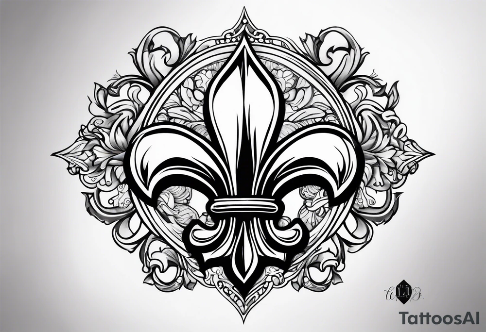 fleur du lis tattoo idea