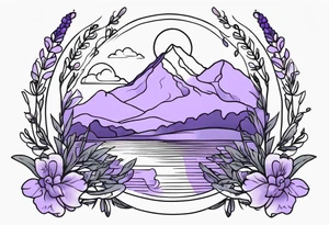 lavender tattoo idea