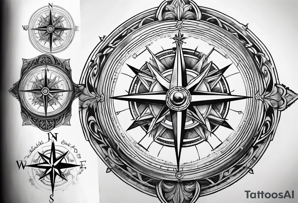 Norse compass tattoo idea