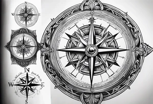 Norse compass tattoo idea