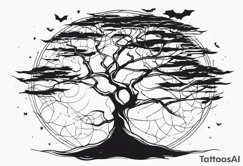Spooky Tree tattoo idea