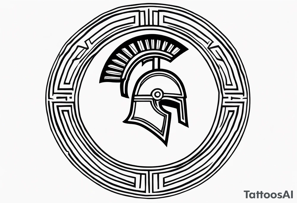 greek spartan symbol tattoo tattoo idea