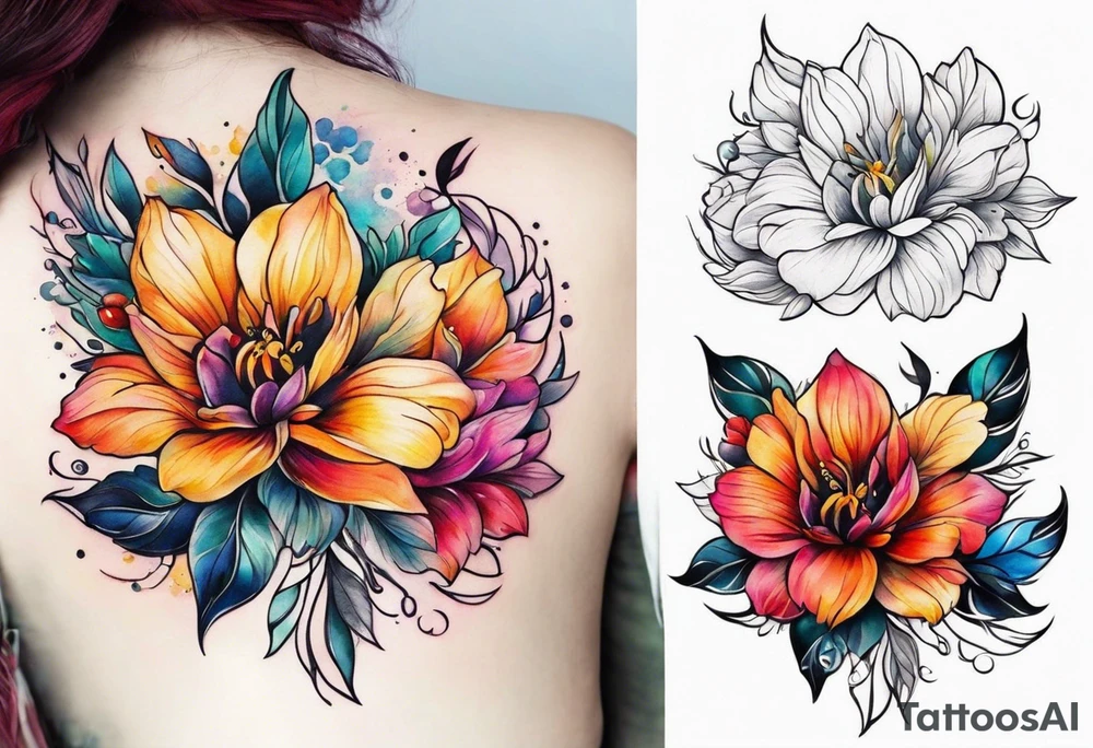 Flower tattoo idea
