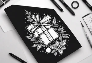 christmas gifts tattoo idea
