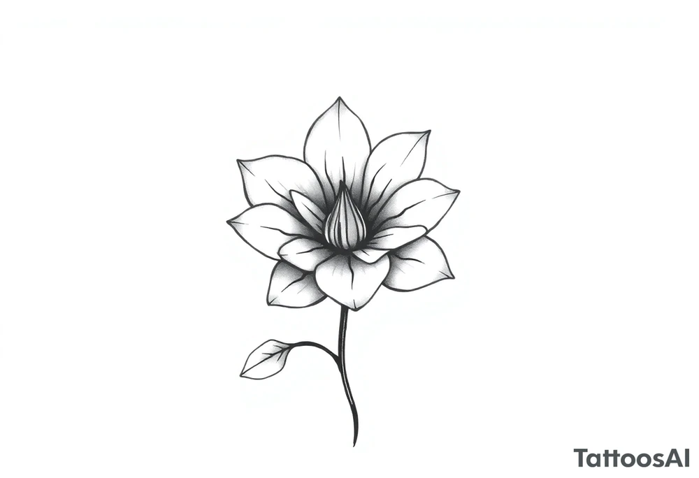 A minimalist flower tattoo that represents a shattered and betrayed gemini woman who fought hard throughout this year. tattoo idea
