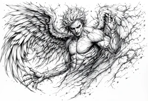 Fallen Angel tattoo tattoo idea