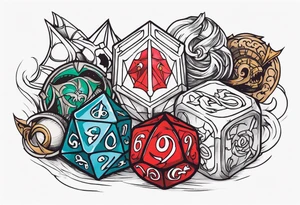 Dungeons and dragons tattoo idea