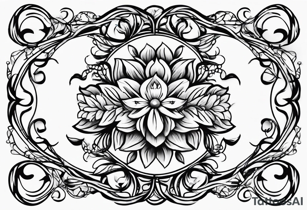 Long vine tattoo idea