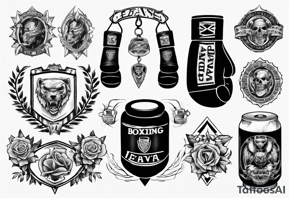 boxing arenas tattoo idea