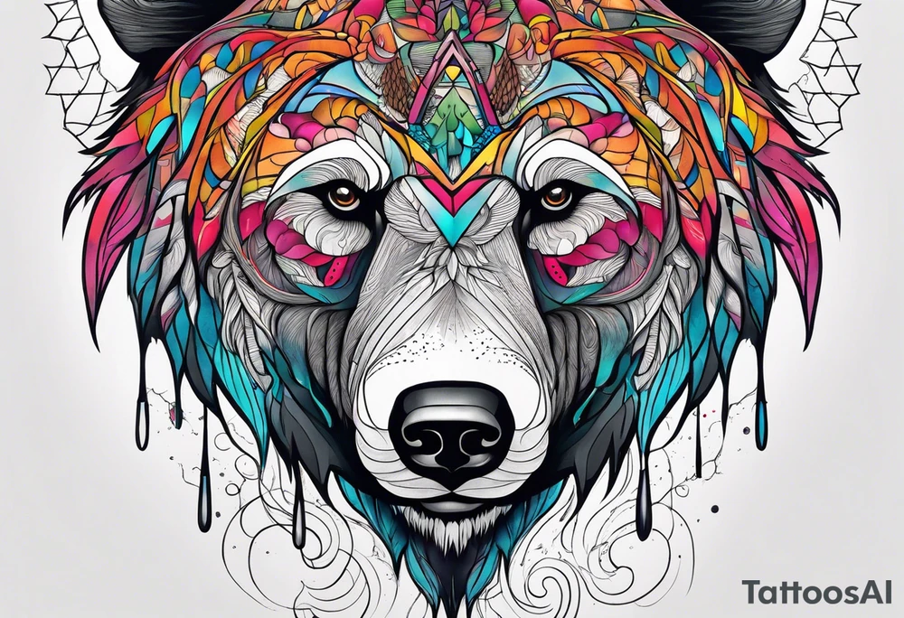 bear mountain tattoo idea