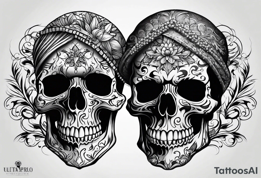 Skull tattoo idea