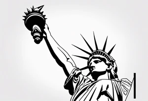 Statue of liberty tattoo idea
