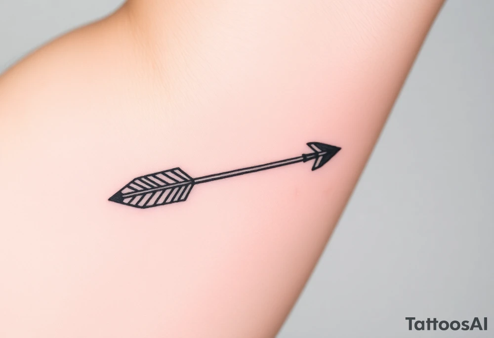 Bow arrow tattoo idea