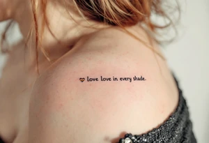 Tiny rainbow hearts behind each ear to honor love in every shade. tattoo idea