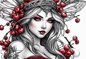 Cherry Fairy tattoo idea